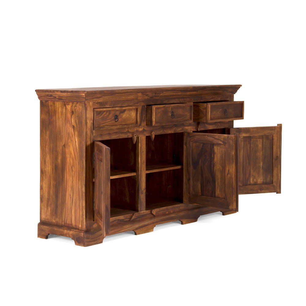 Rustic Solid Sheesham Wood Sideboard #02 - Image 4
