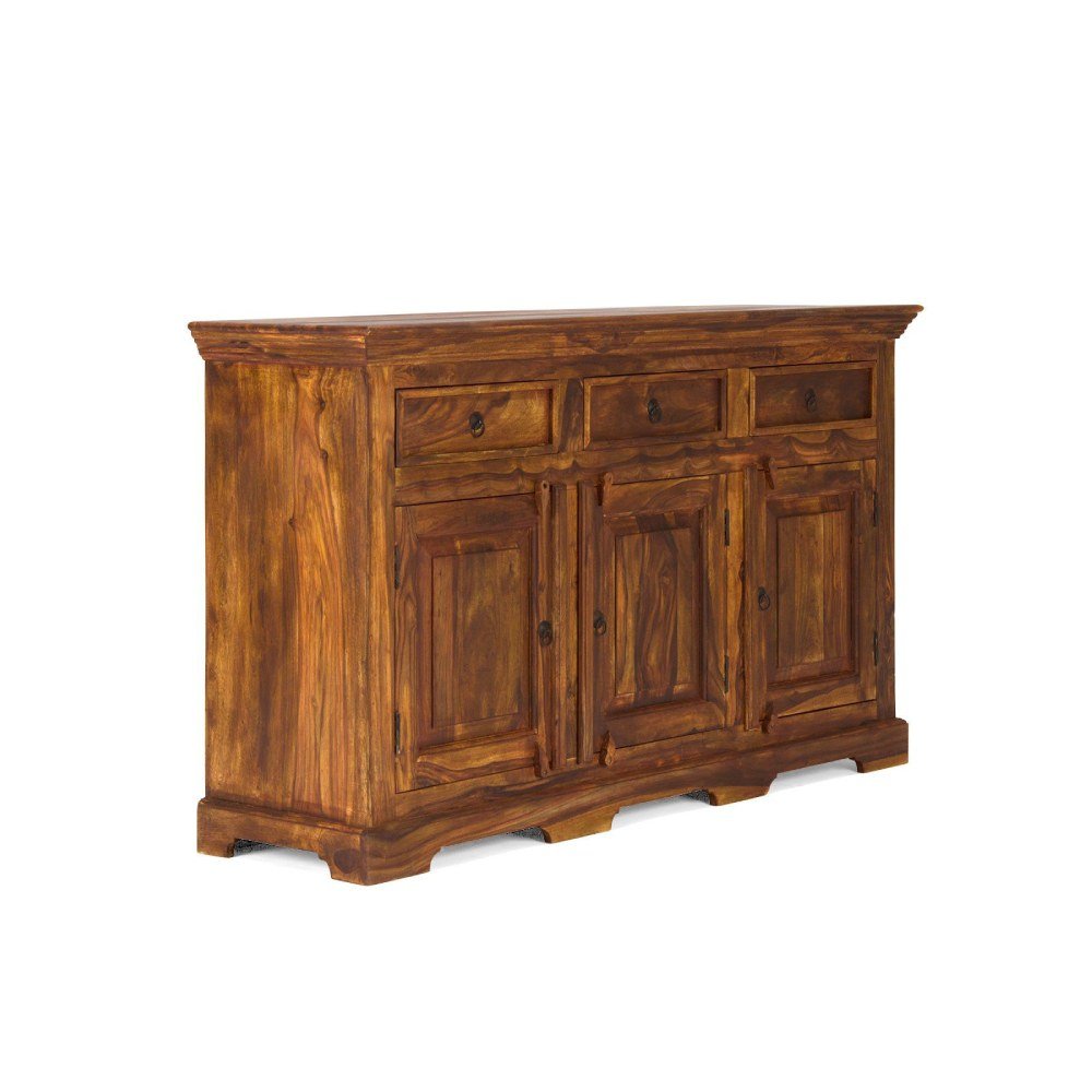 Rustic Solid Sheesham Wood Sideboard #02 - Image 5