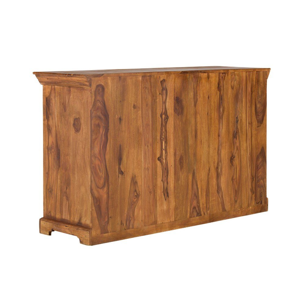 Rustic Solid Sheesham Wood Sideboard - Image 4