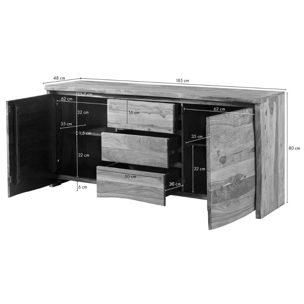 Ranthambhor Sheesham Wood Sideboard - Image 8