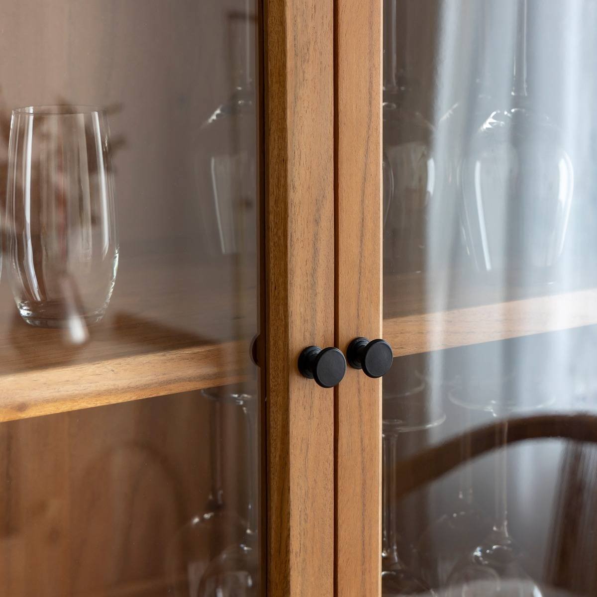 Albert Acacia Wood Display Cabinet - Image 5