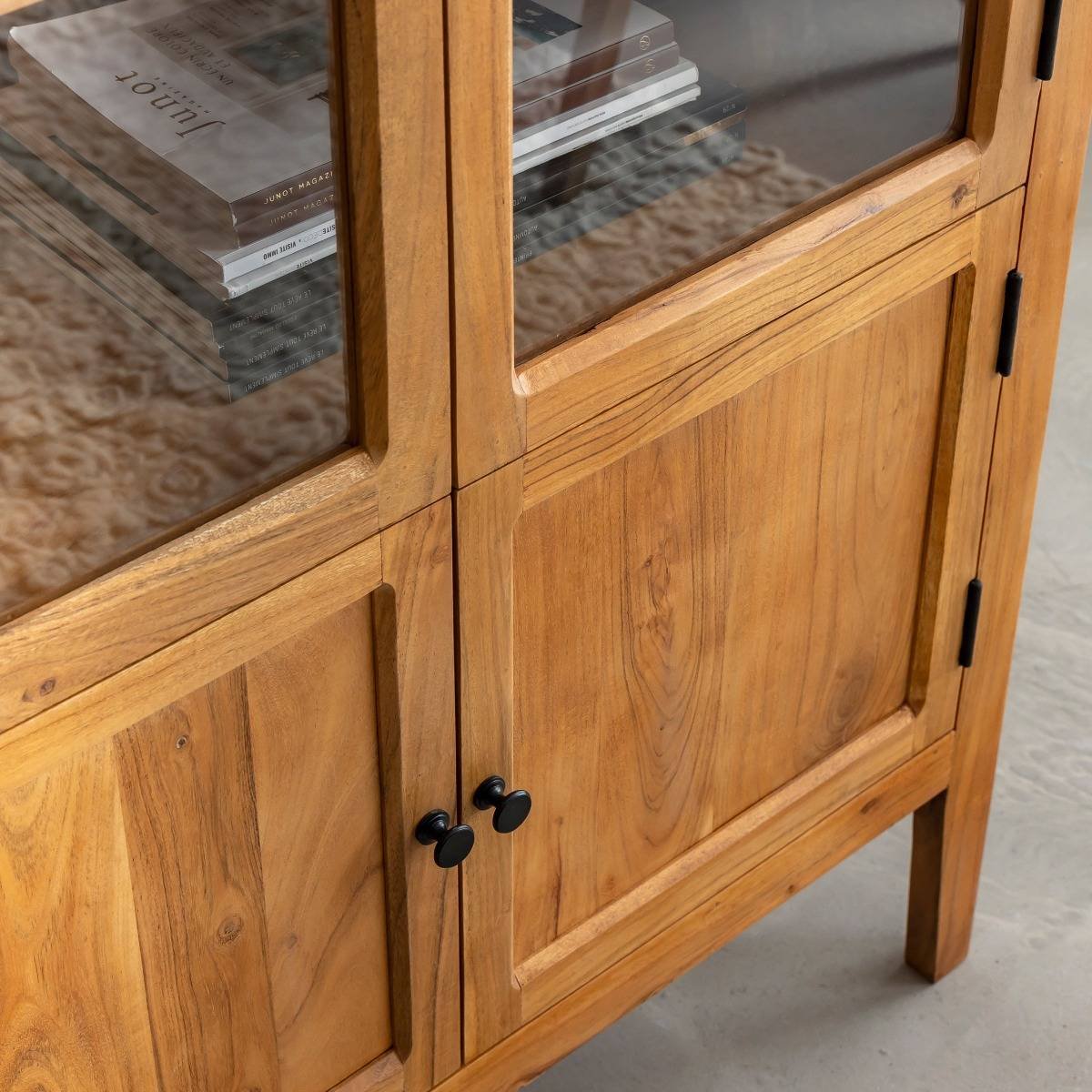 Albert Acacia Wood Display Cabinet - Image 6