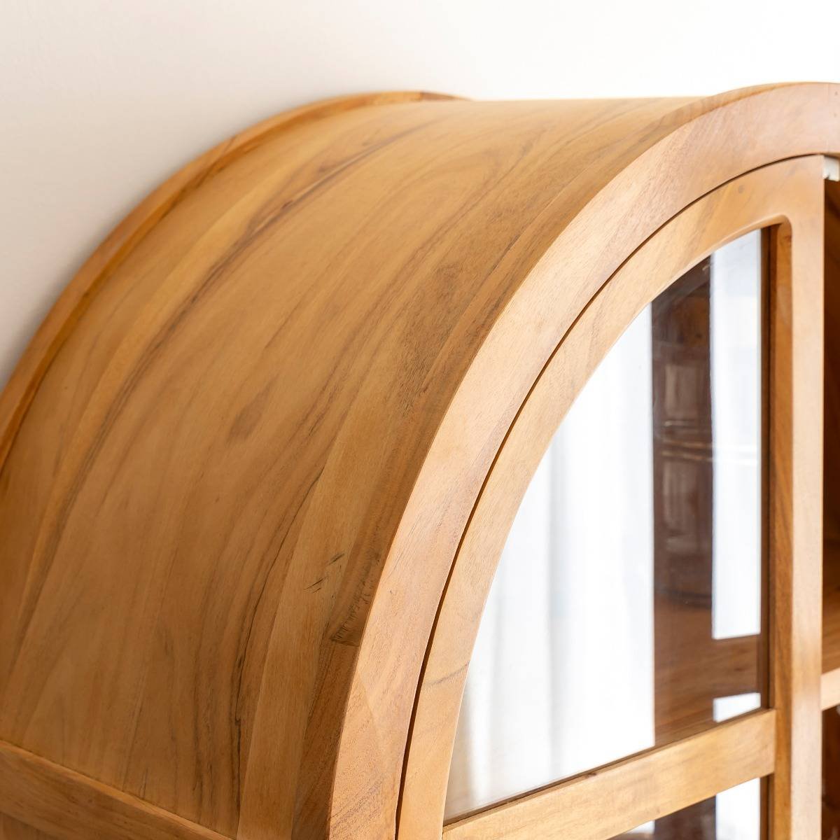Albert Acacia Wood Display Cabinet - Image 3