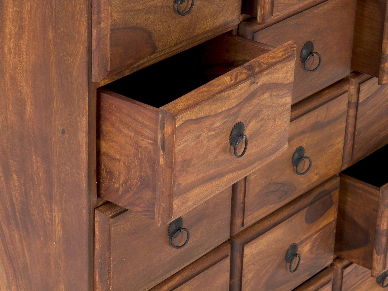 Rustic Solid Wood Apothecary Cabinet - Image 4