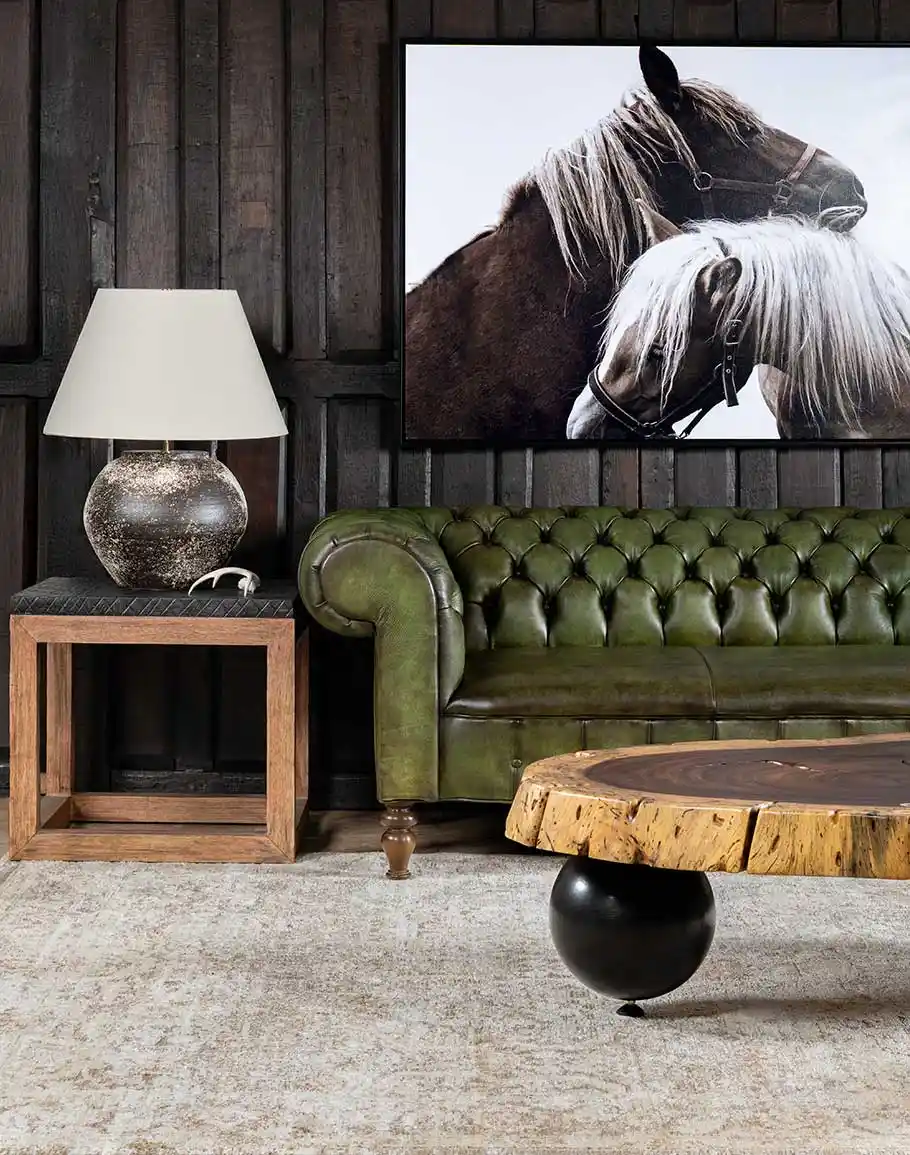 Chesterfield Carlton Olive Leather Sofa - Image 7