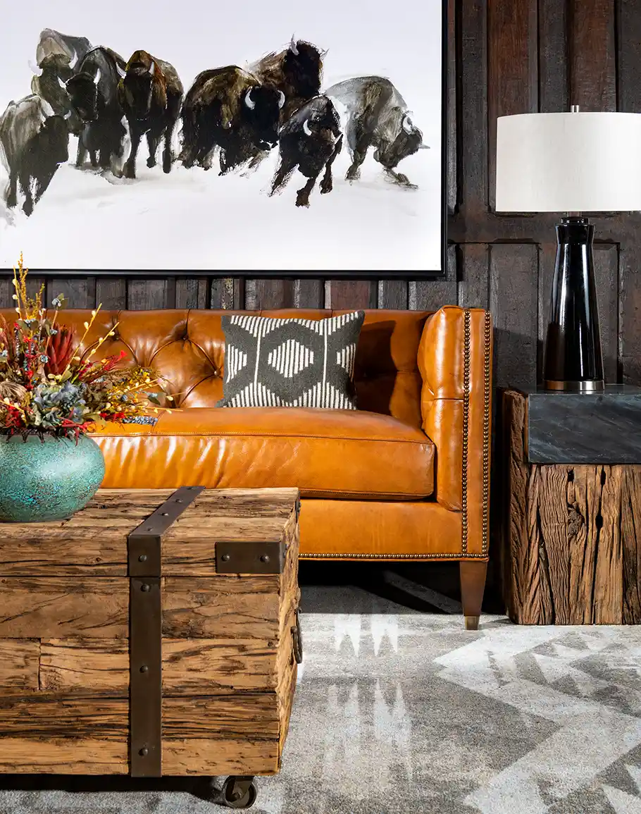 Chesterfield Riccon Leather Sofa - Image 7