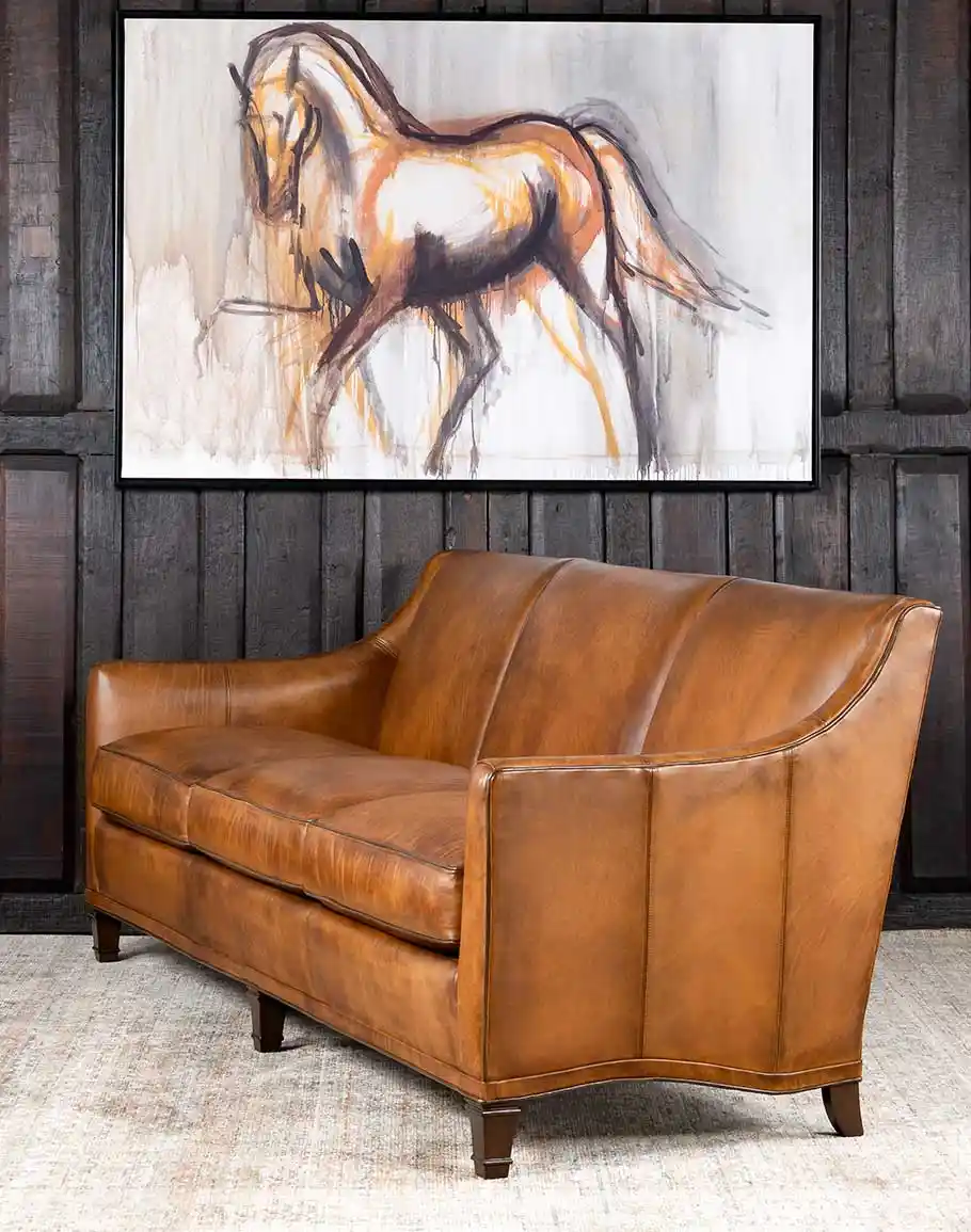 Chesterfield Russell Leather Sofa - Image 3