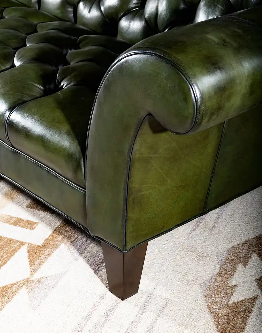 Chesterfield Viridian Sofa - Image 7