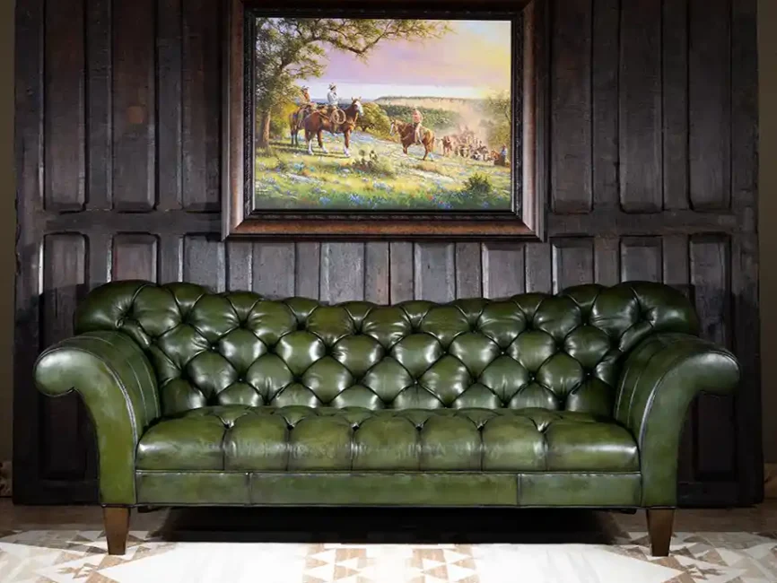Chesterfield Viridian Sofa