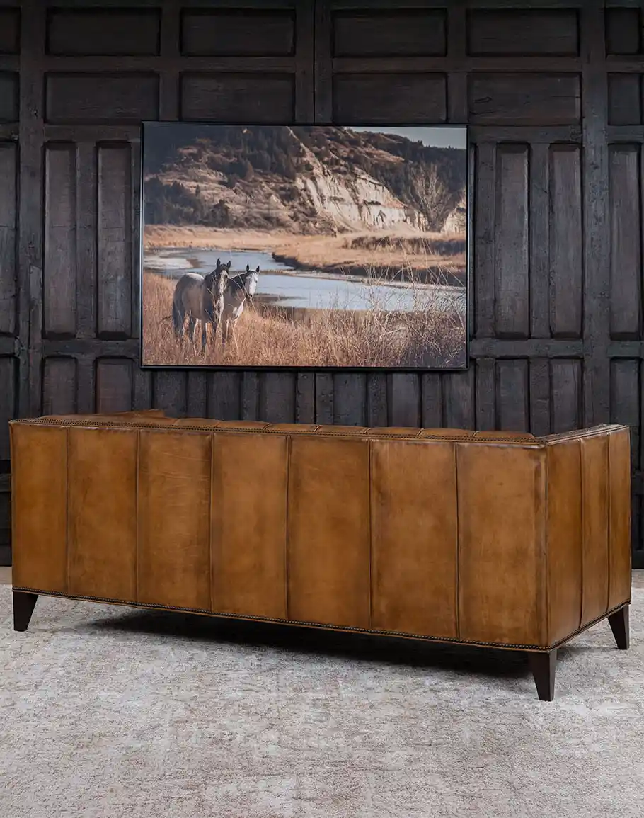 Kayvon Tufted Leather Sofa - Image 4