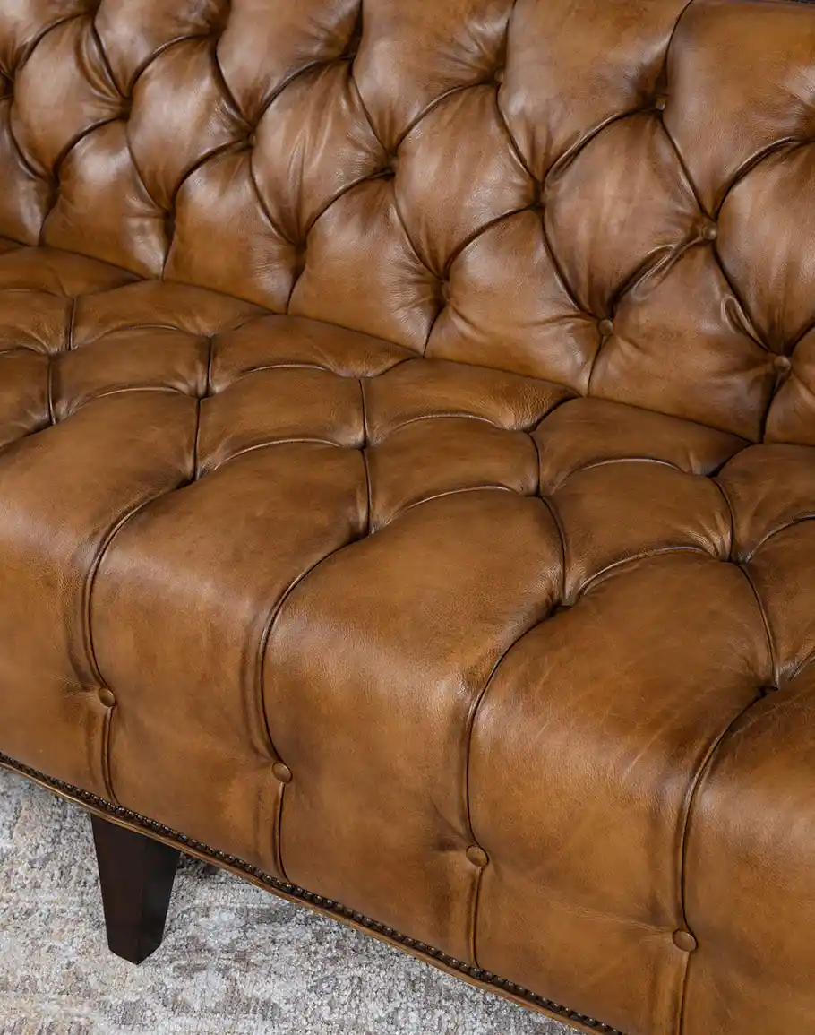 Kayvon Tufted Leather Sofa - Image 7
