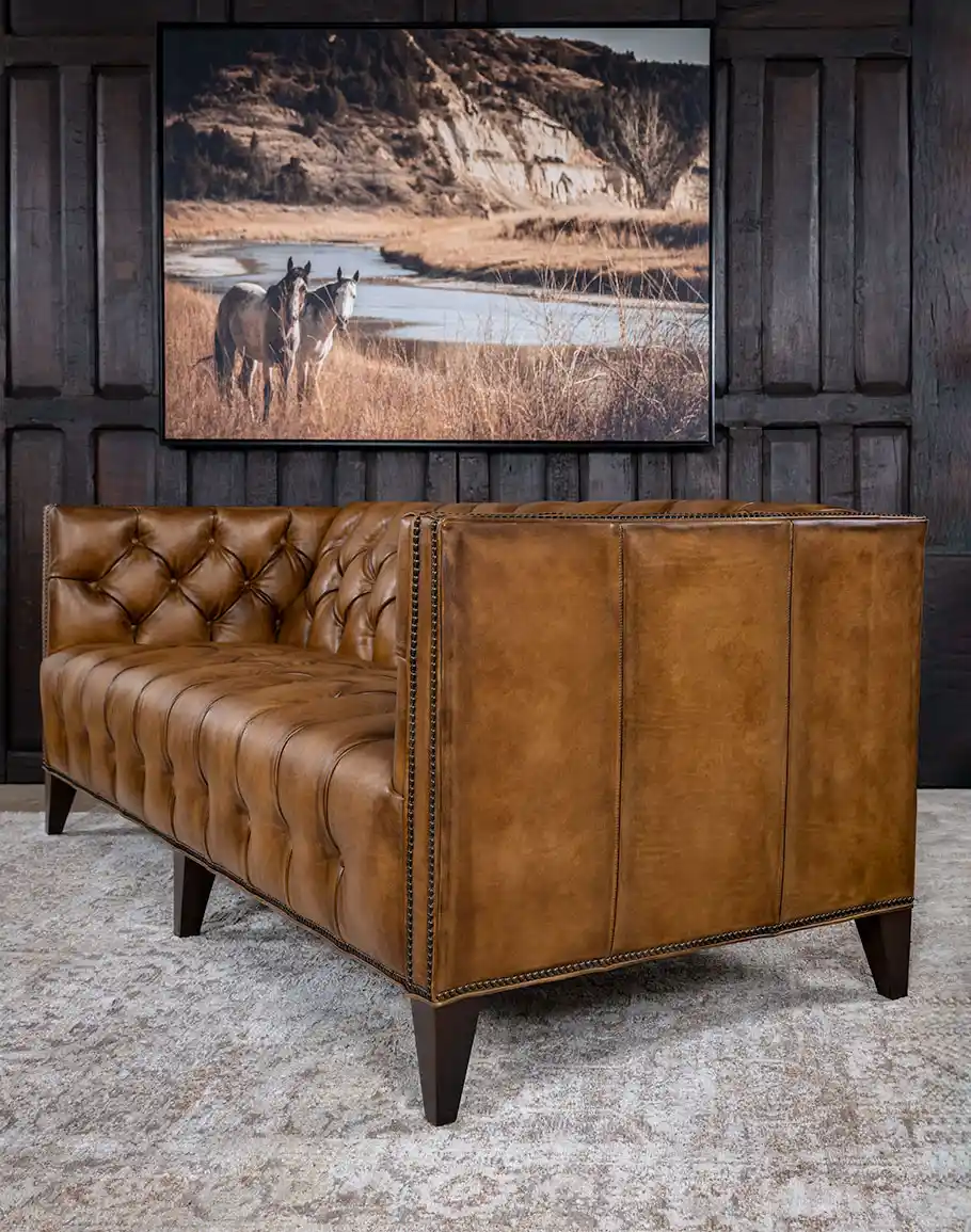 Kayvon Tufted Leather Sofa - Image 5