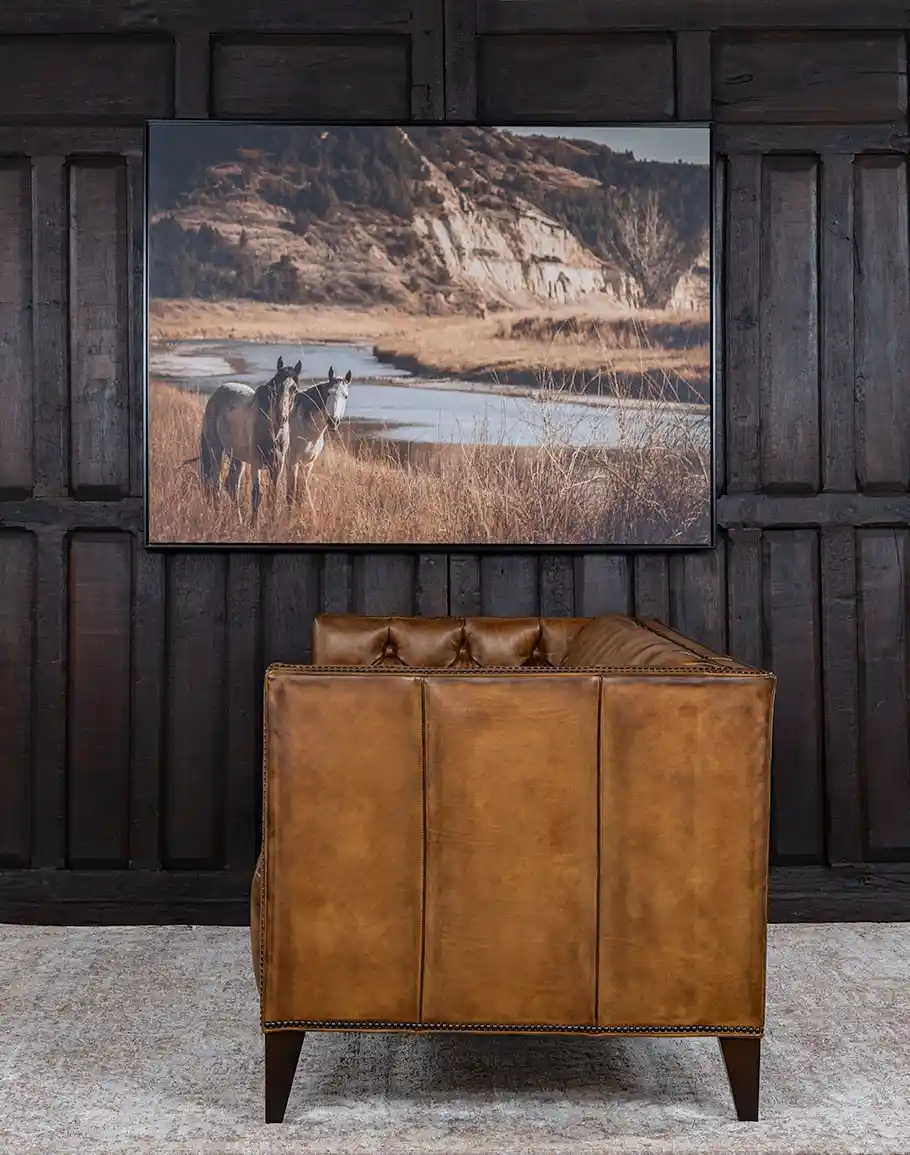 Kayvon Tufted Leather Sofa - Image 3