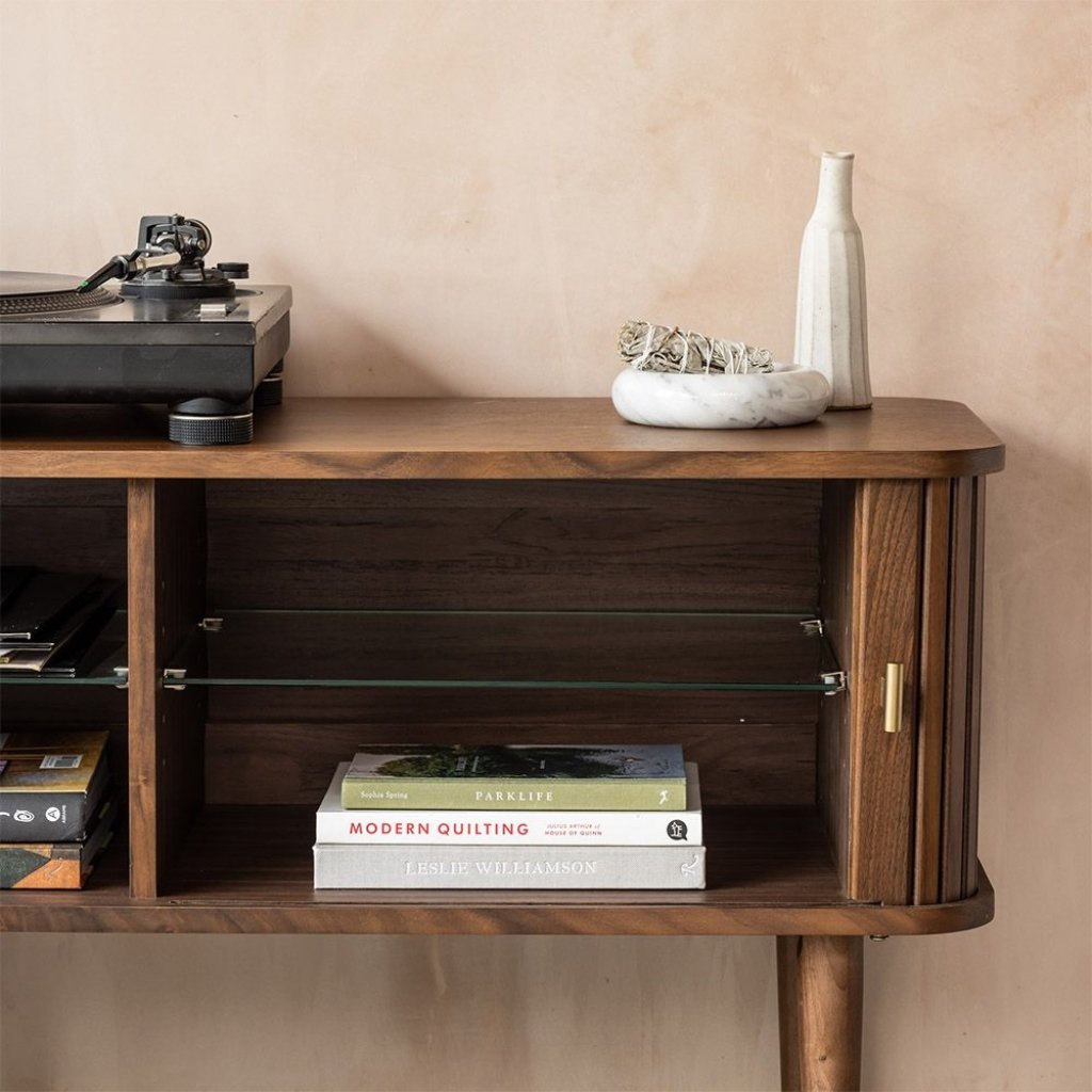 Archive Solid Oak Wood Media Unit #2 - Image 3