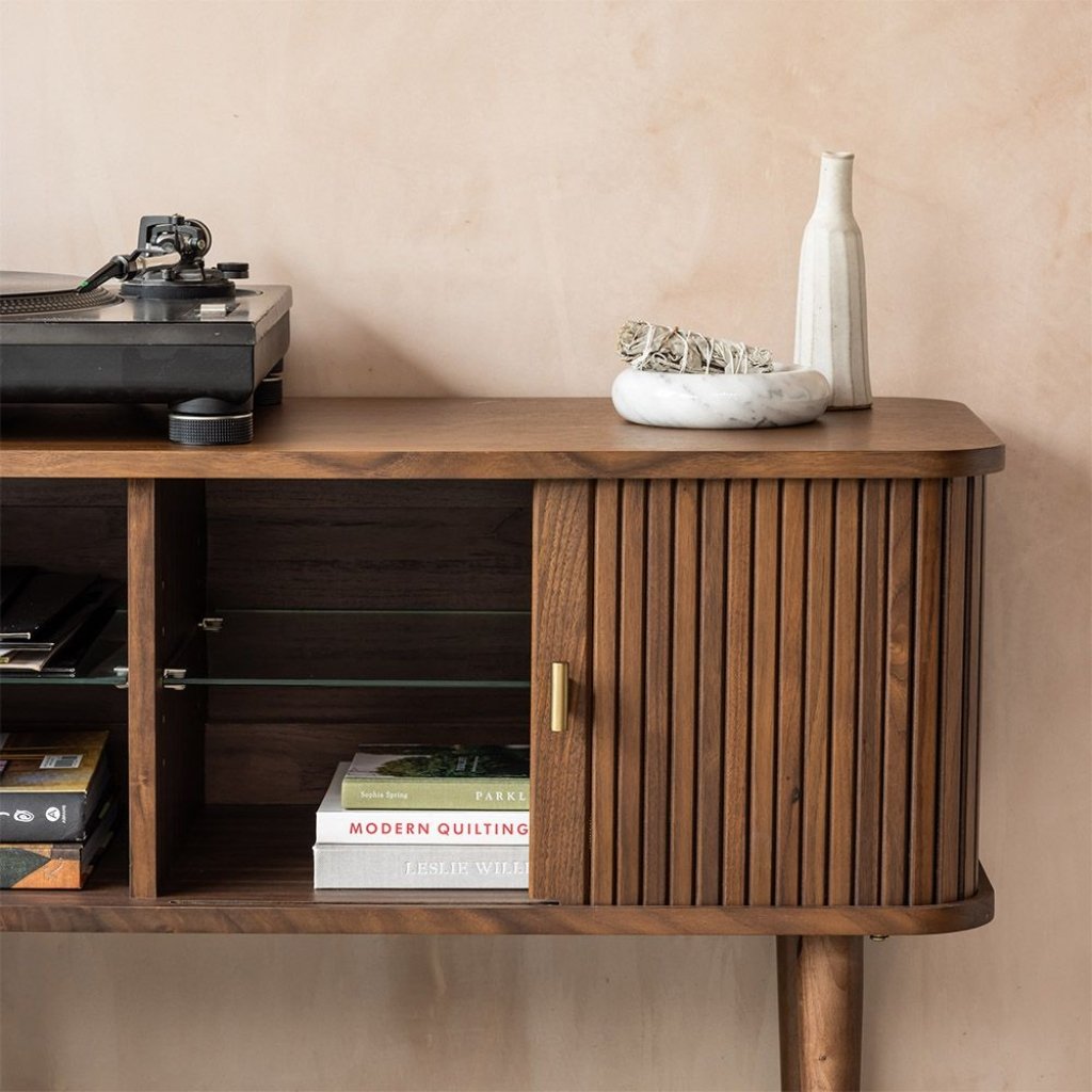 Archive Solid Oak Wood Media Unit #2 - Image 5