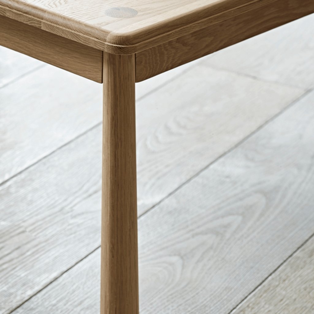 Ella Scandinavian Style Oak Wood Bench - Image 3