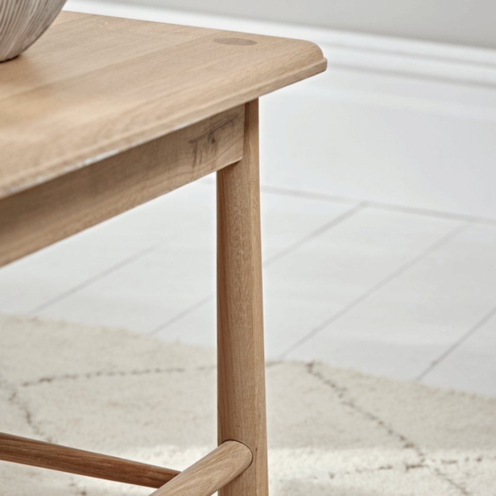 Ella Scandinavian Style Oak Wood Coffee Table - Image 3