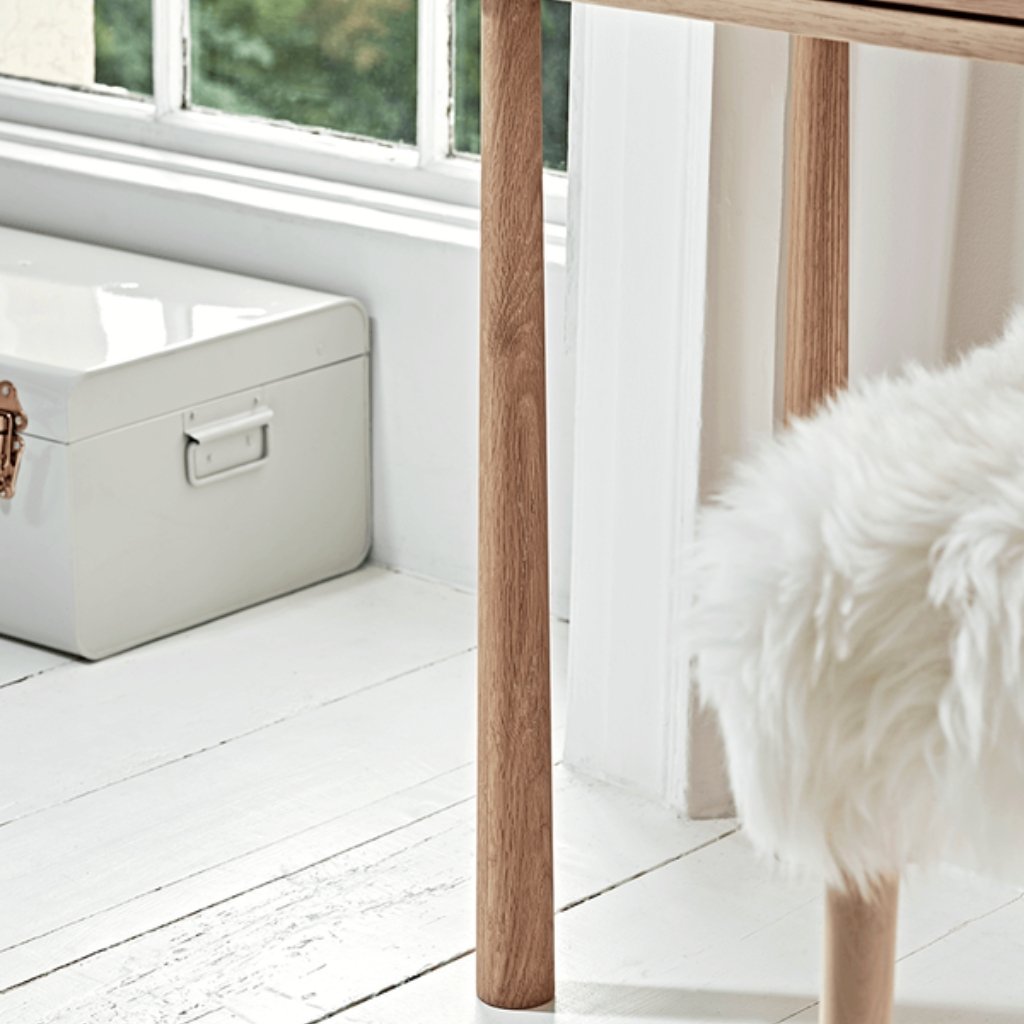 Ella Scandinavian Style Oak Wood Console Table - Image 6