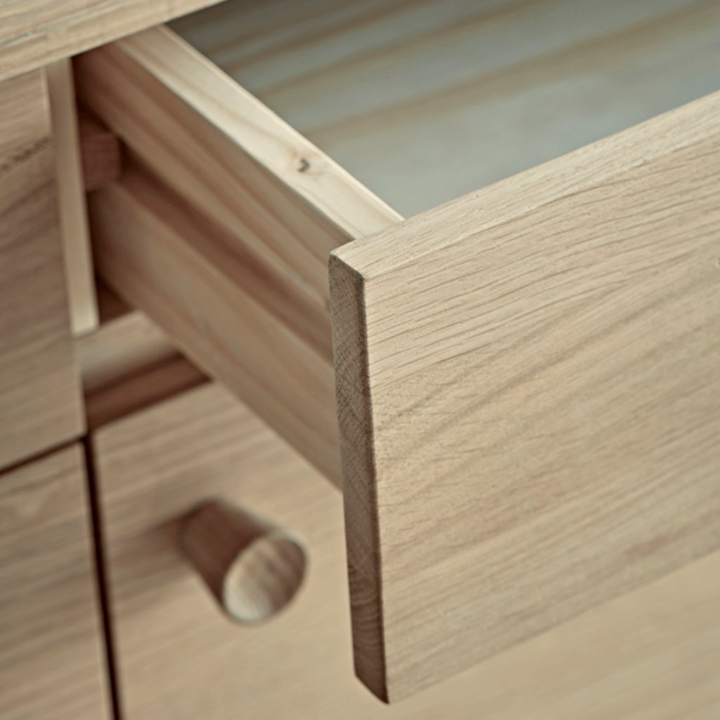 Ella Scandinavian Style Oak Wood Sideboard - Image 4