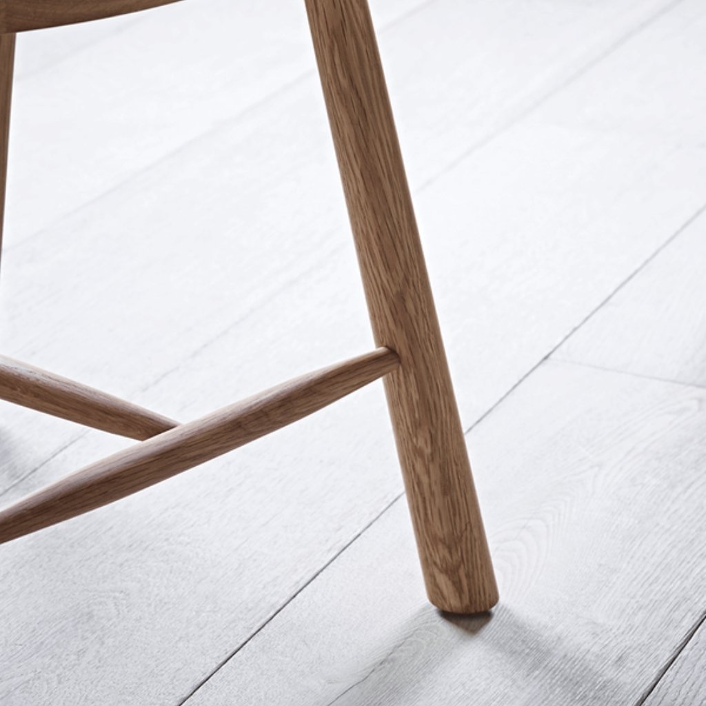 Ella Scandinavian Style Oak Wood Dining Chair - Image 4