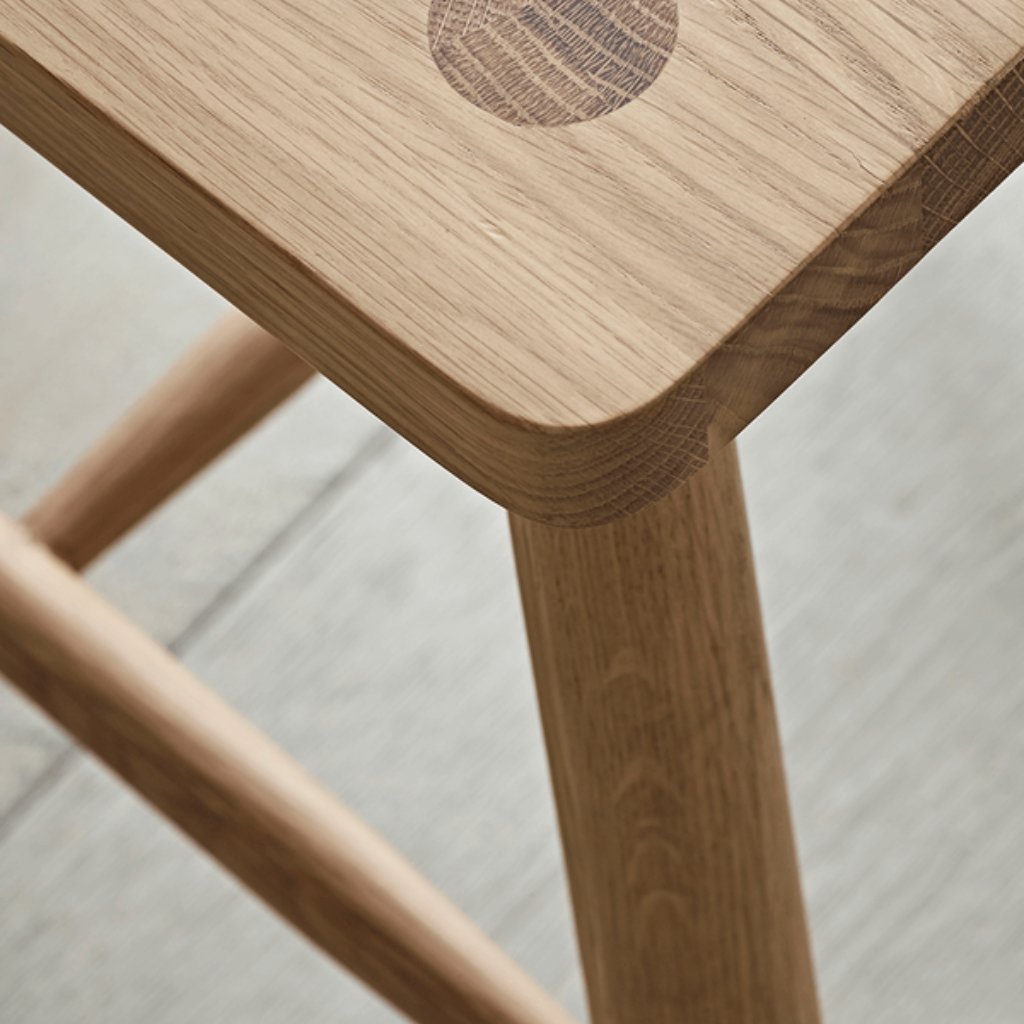 Ella Scandinavian Style Oak Wood Dining Chair - Image 5