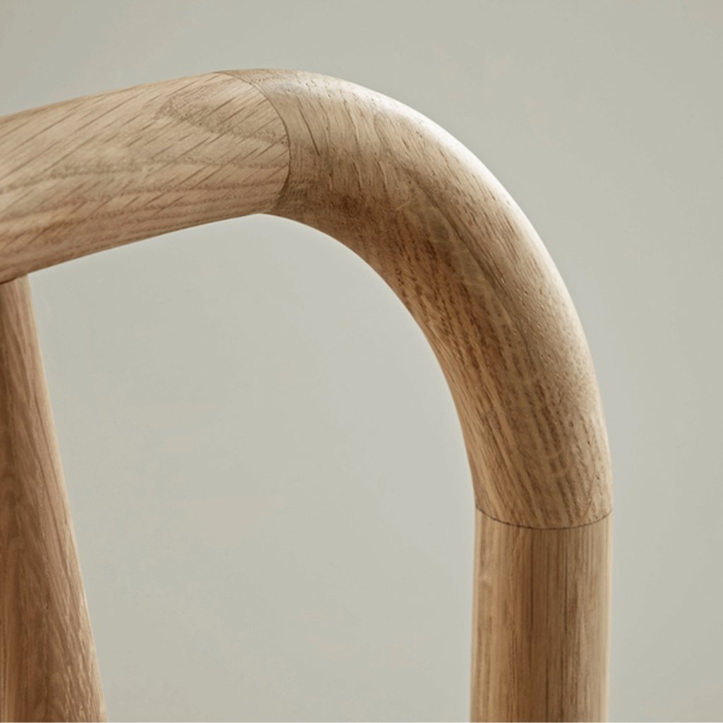 Ella Scandinavian Style Oak Wood Dining Chair - Image 7