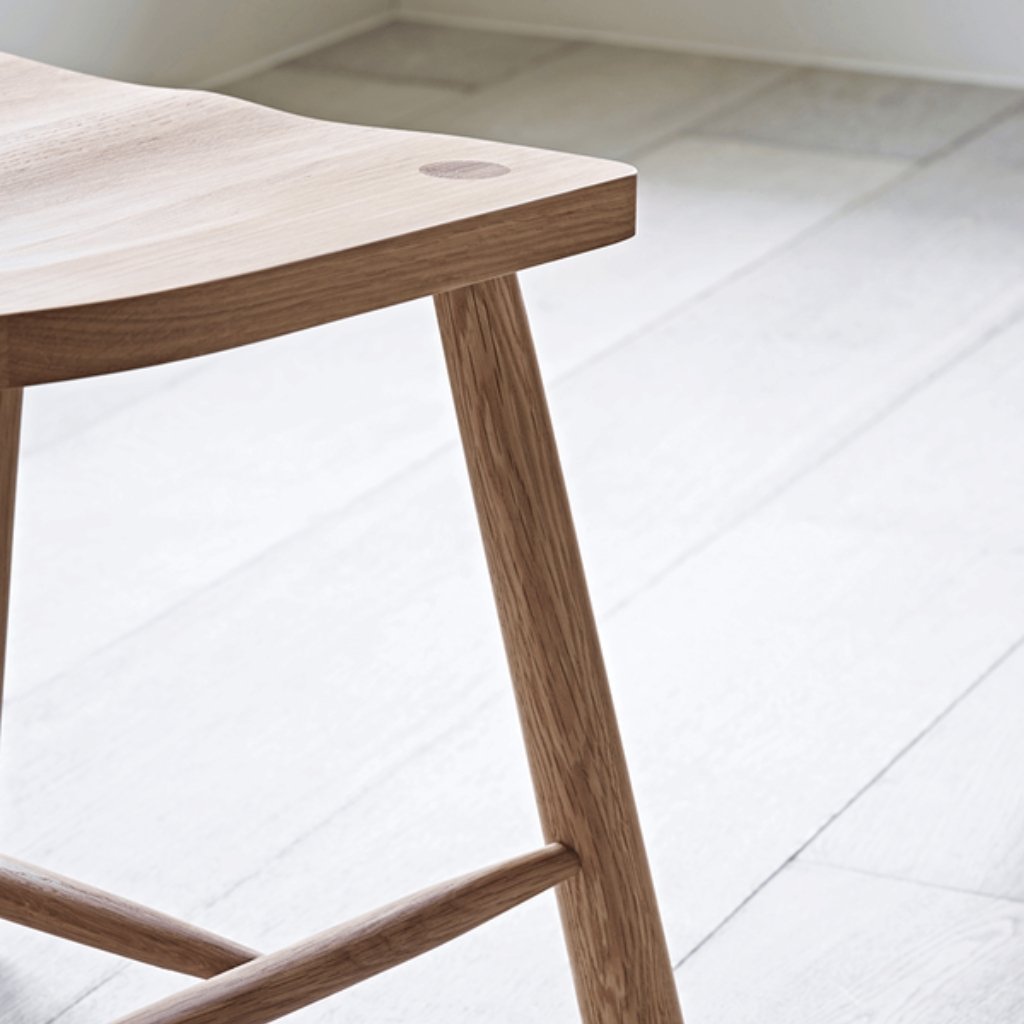 Ella Scandinavian Style Oak Wood Dining Chair - Image 3