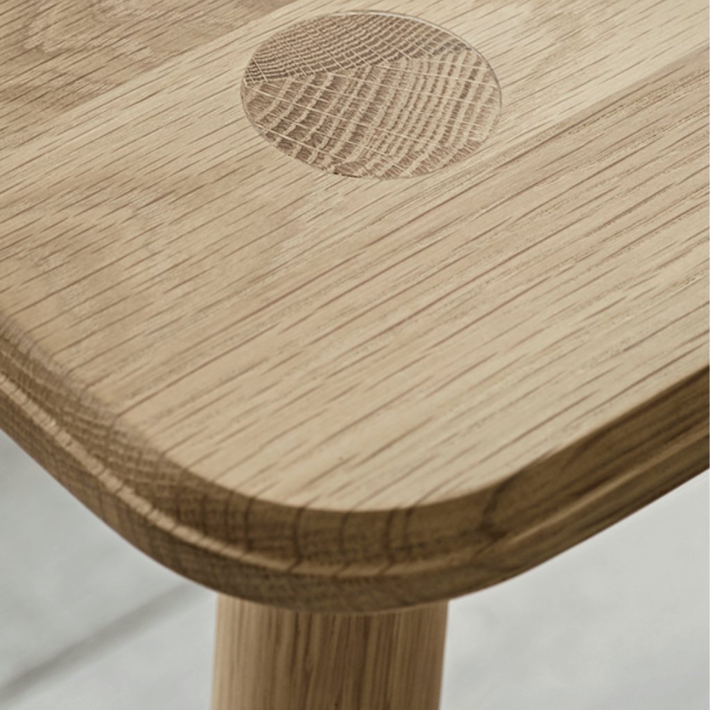 Ella Scandinavian Style Oak Wood Dining Set - Image 5