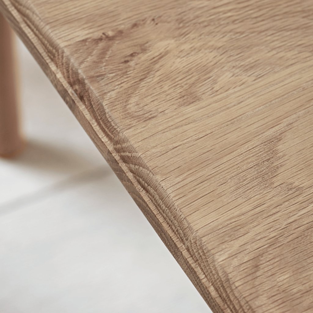 Ella Scandinavian Style Oak Wood Dining Set - Image 2