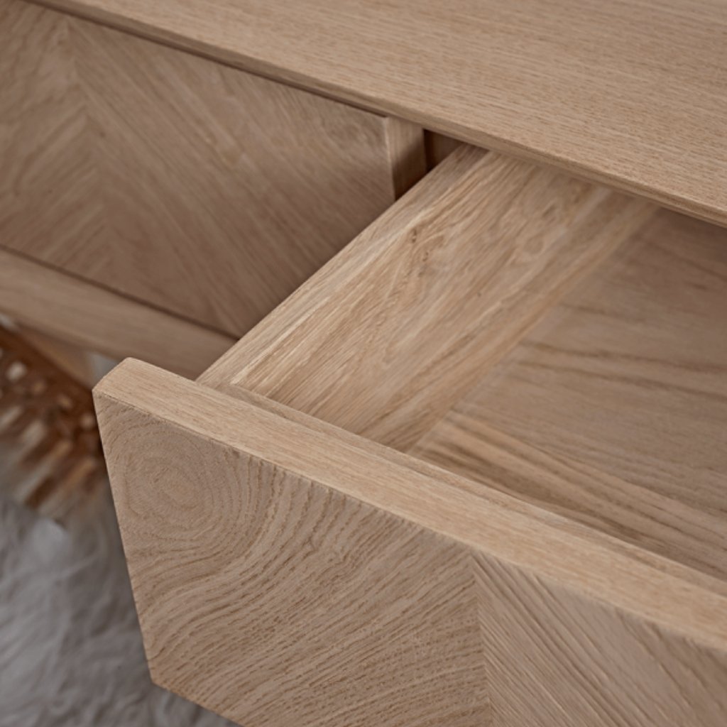 Sienna Premium Oak Wood Console Table #02 - Image 5