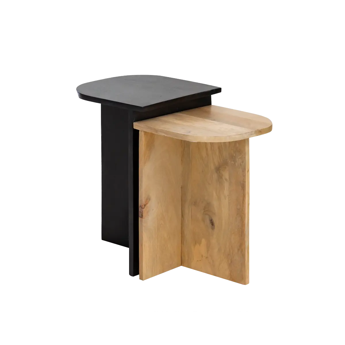 Albert Solid Wood Nesting Coffee Table Set - Image 3
