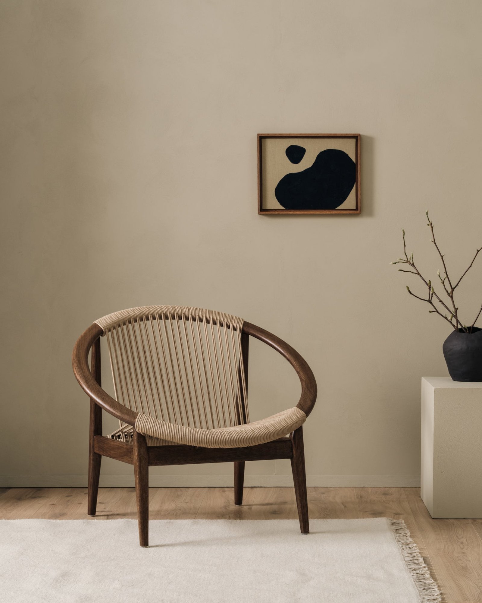 Celine Premium Solid Wood Lounge Chair - Image 2