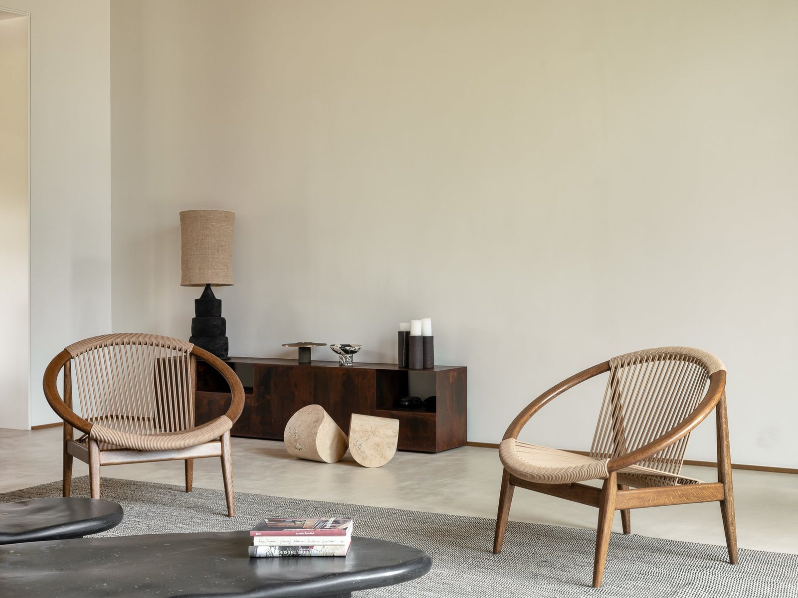 Celine Premium Solid Wood Lounge Chair - Image 7