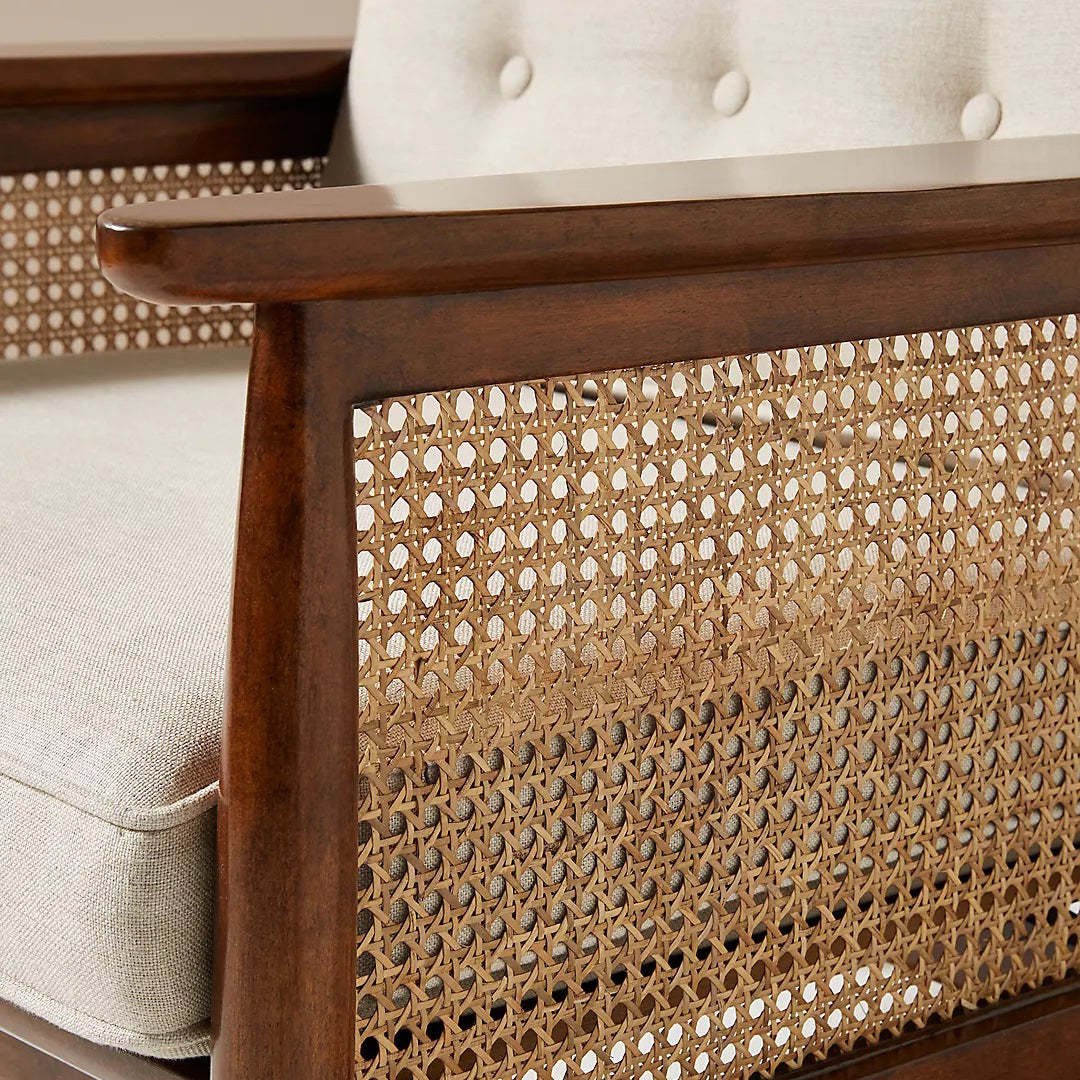 Mandor Premium Chandigarh Designed Cane Armchair - Image 4