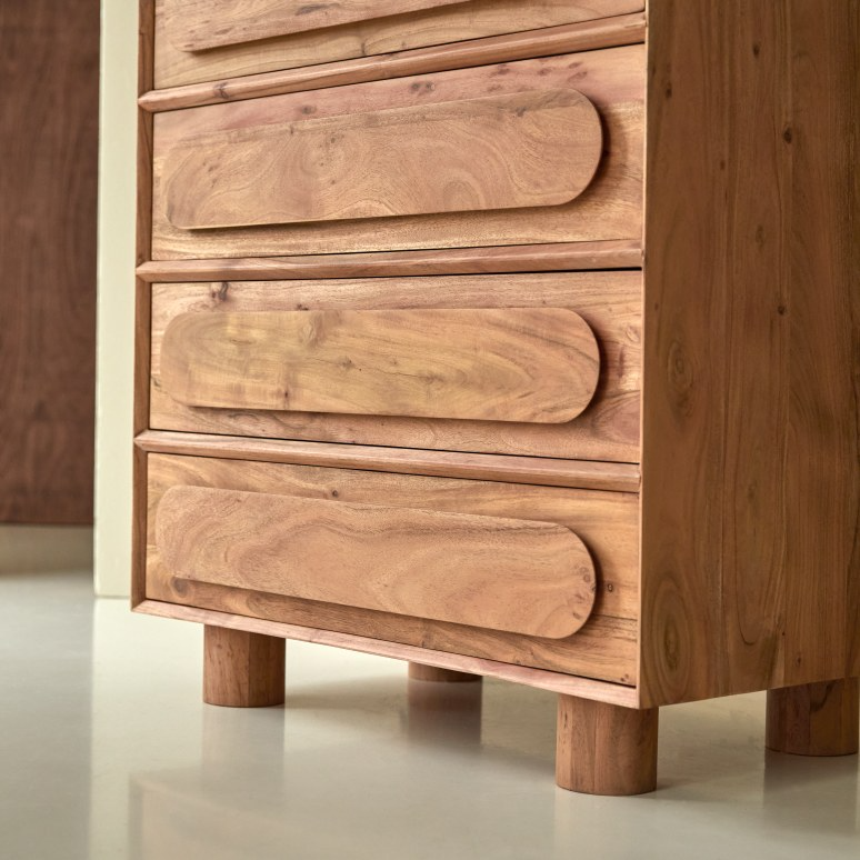 Cisco Solid Acacia Wood Chest Of Drawer - Image 5