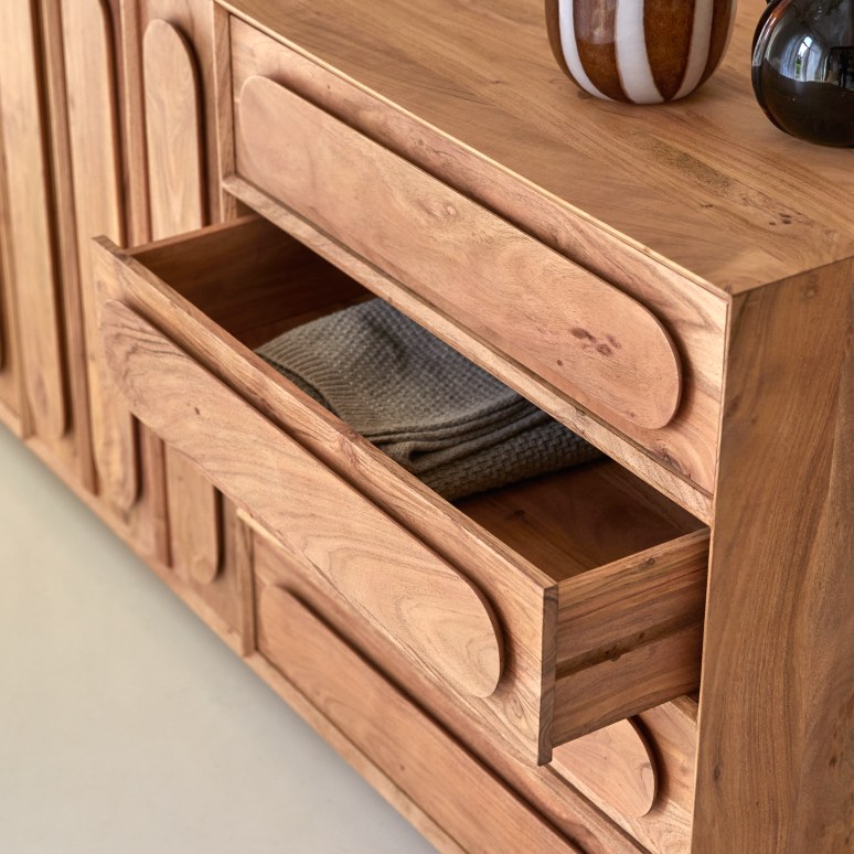 Cisco Solid Acacia Wood Sideboard - Image 2
