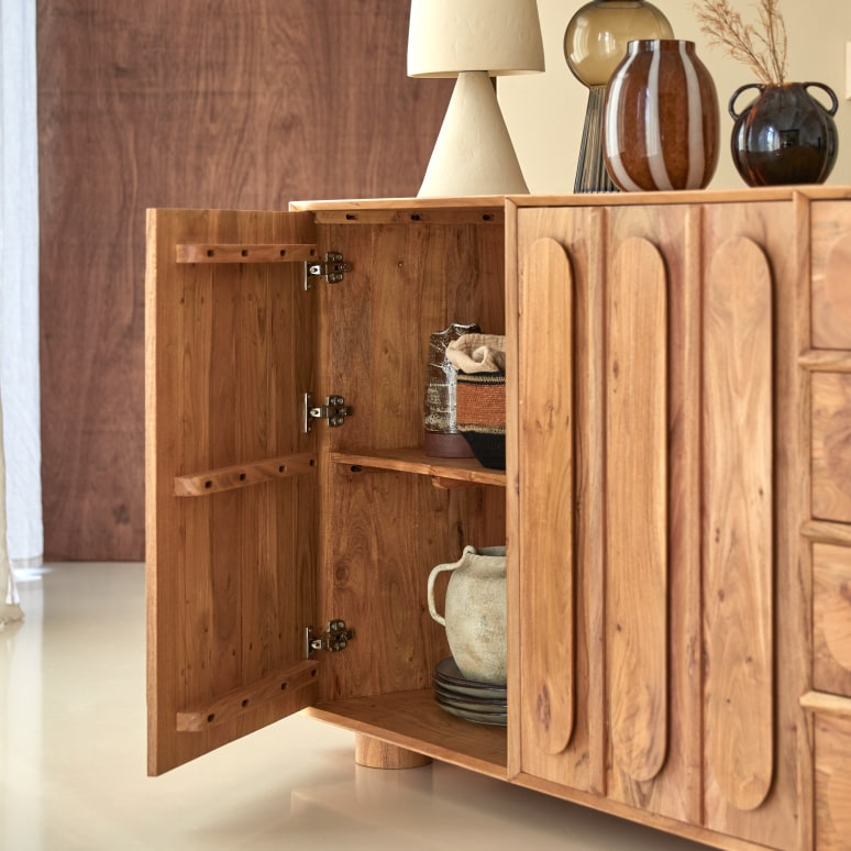 Cisco Solid Acacia Wood Sideboard - Image 7