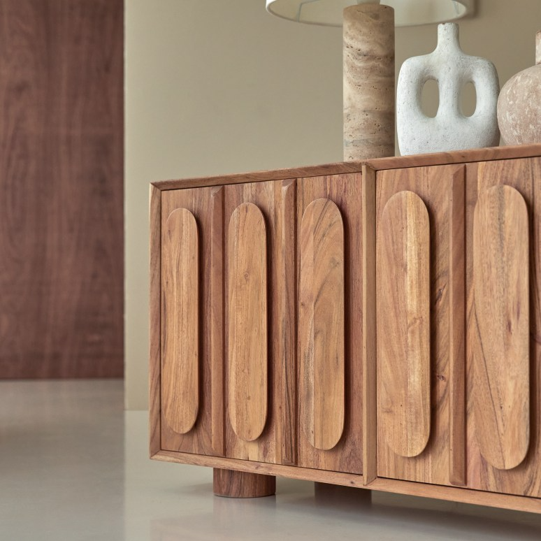 Cisco Premium Acacia Wood TV Unit - Image 5