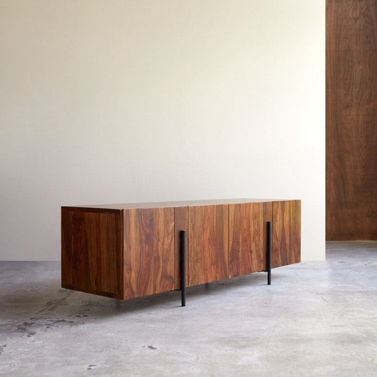 Tolka Solid Sheesham Wood Low Sideboard - Image 6