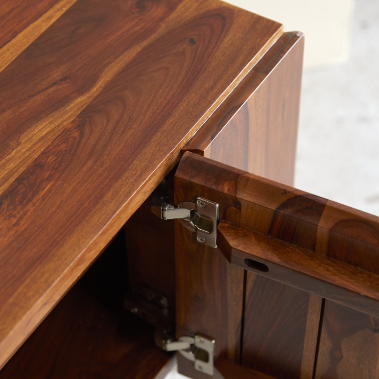 Tolka Solid Sheesham Wood Low TV Unit - Image 3