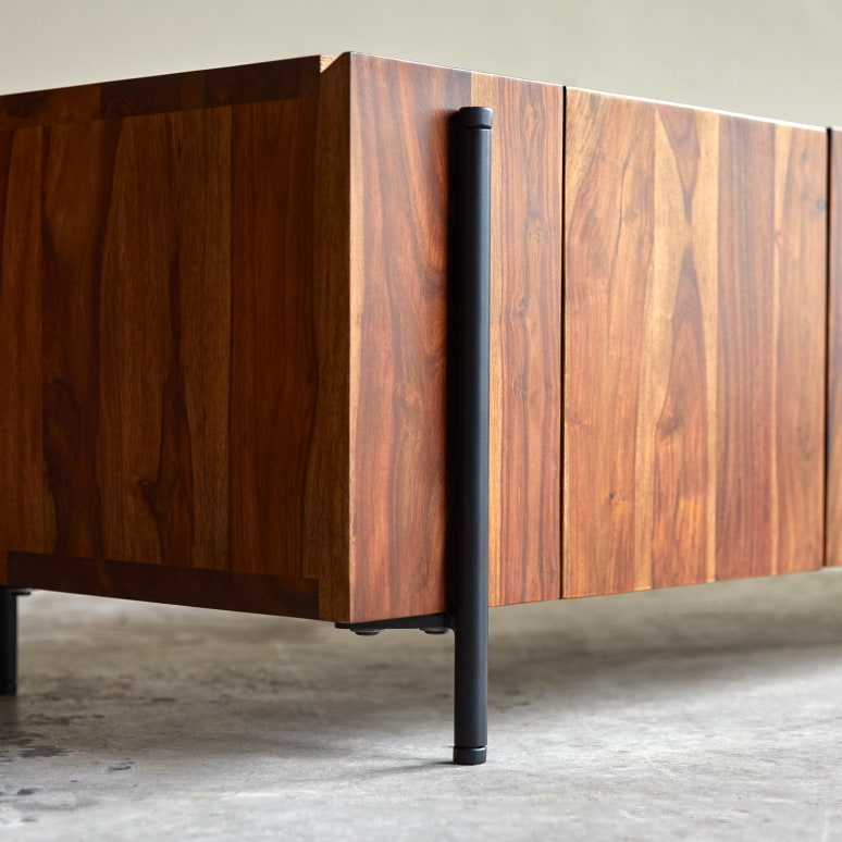 Tolka Solid Sheesham Wood Low TV Unit - Image 5