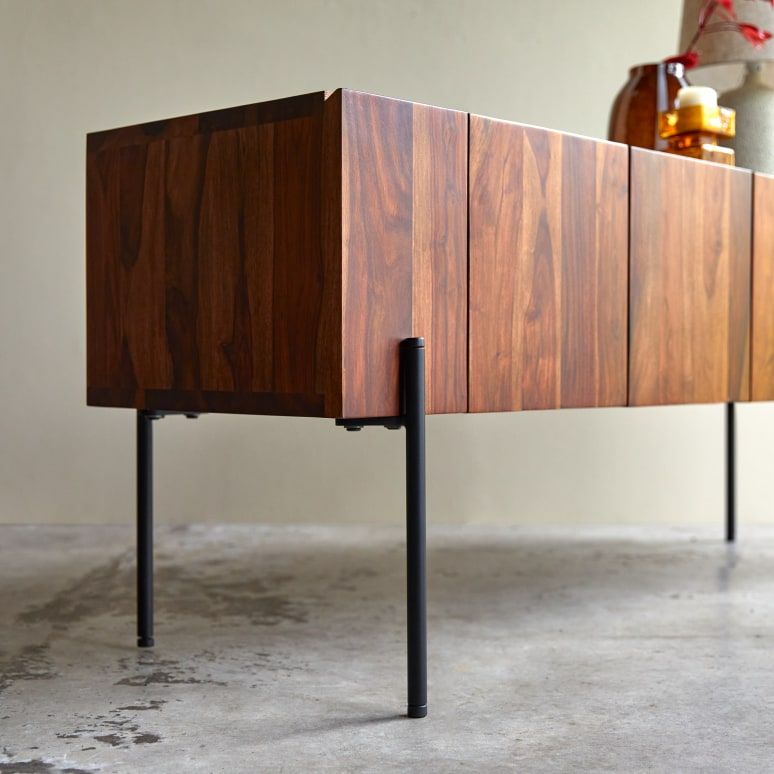 Tolka Solid Sheesham Wood Tall Tv Unit #01 - Image 7