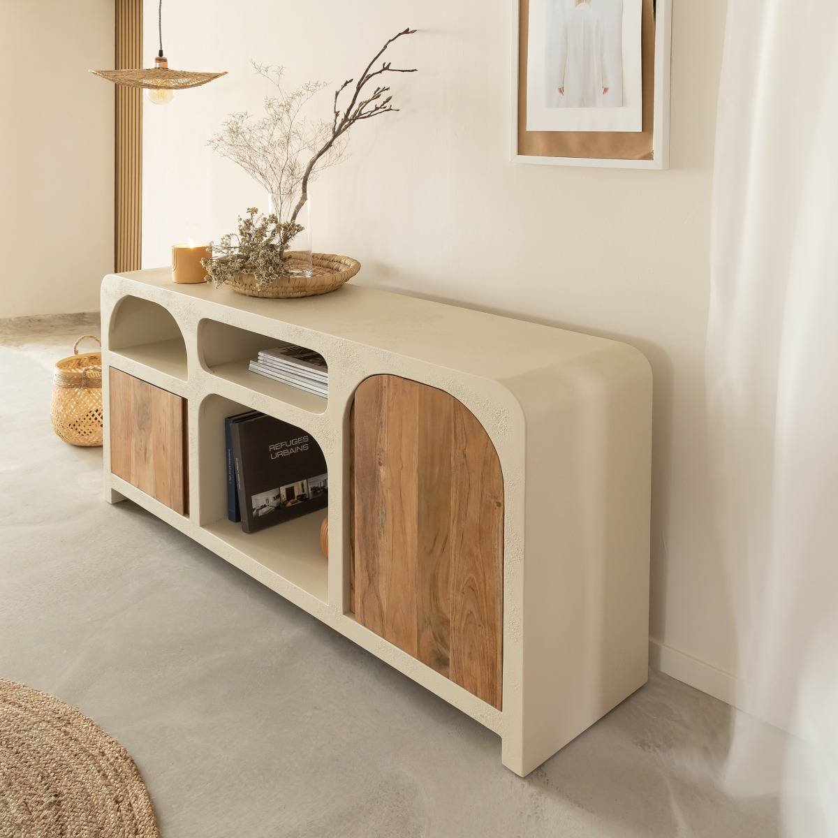 Fade Natural Solid Wood Sideboard - Image 9