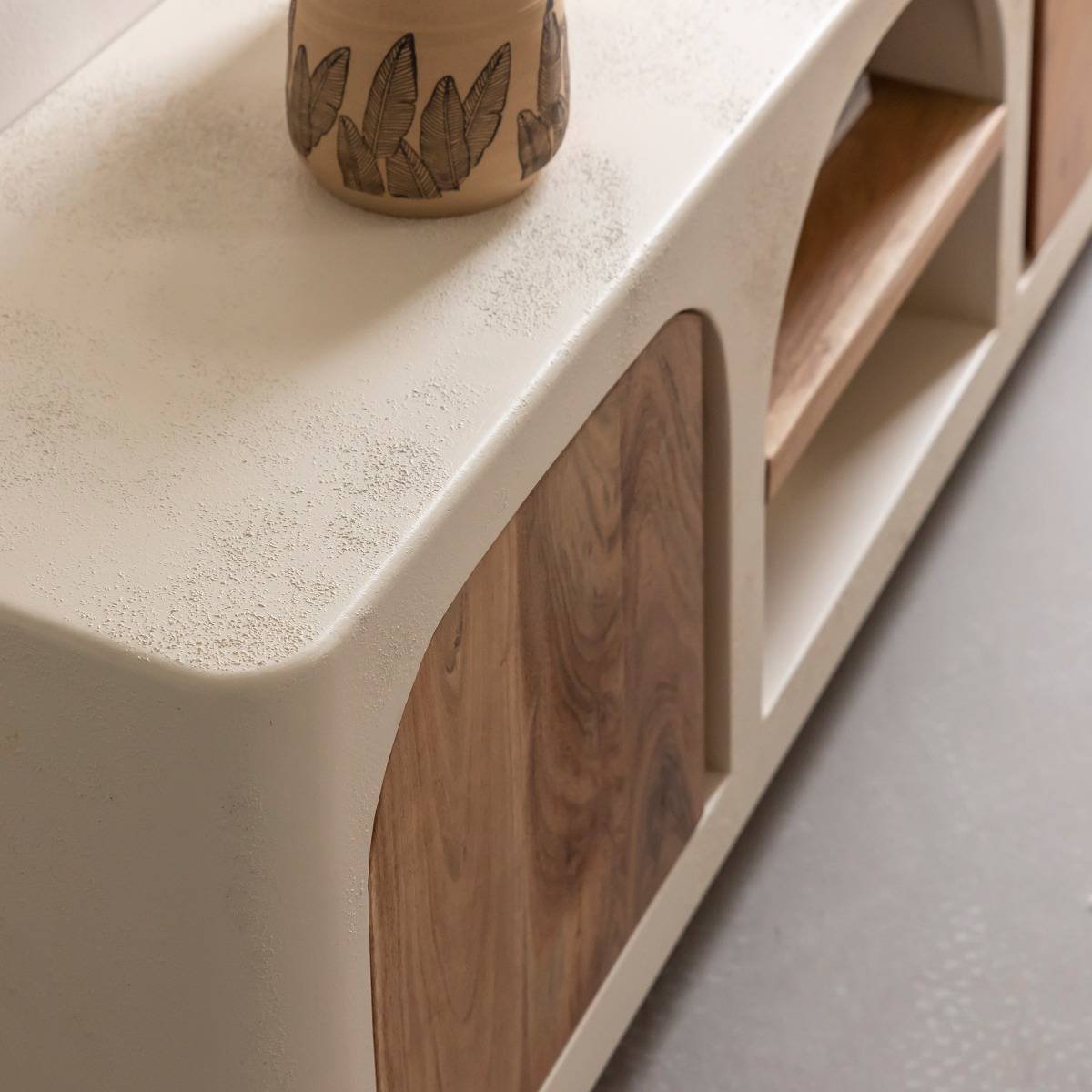 Fade Natural Solid Wood TV Unit - Image 2