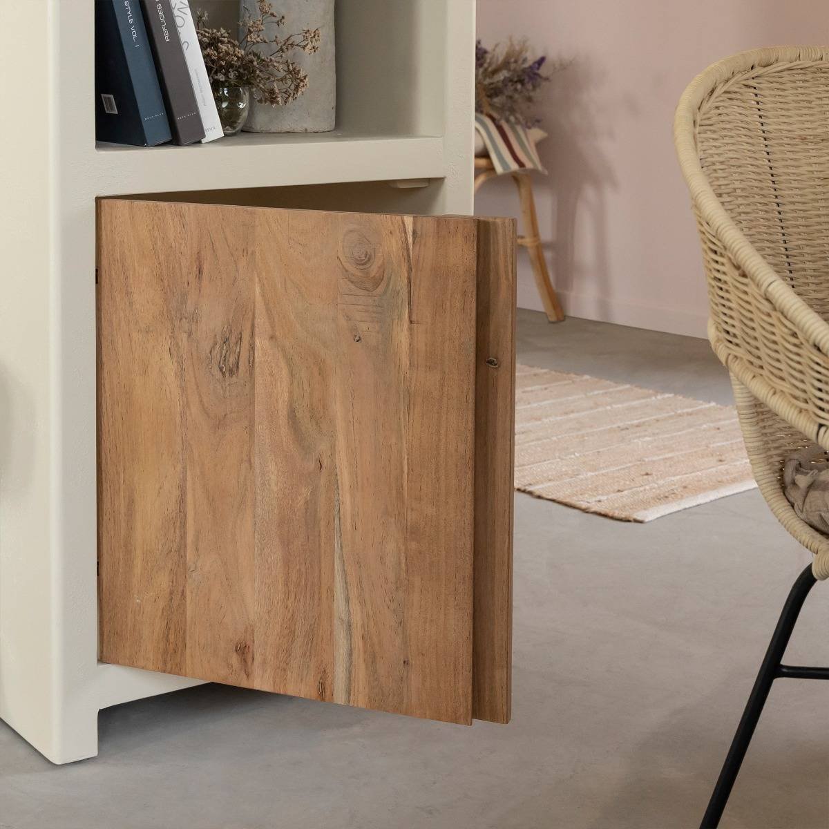 Fade Natural Solid Wood Display Shelve Unit - Image 3