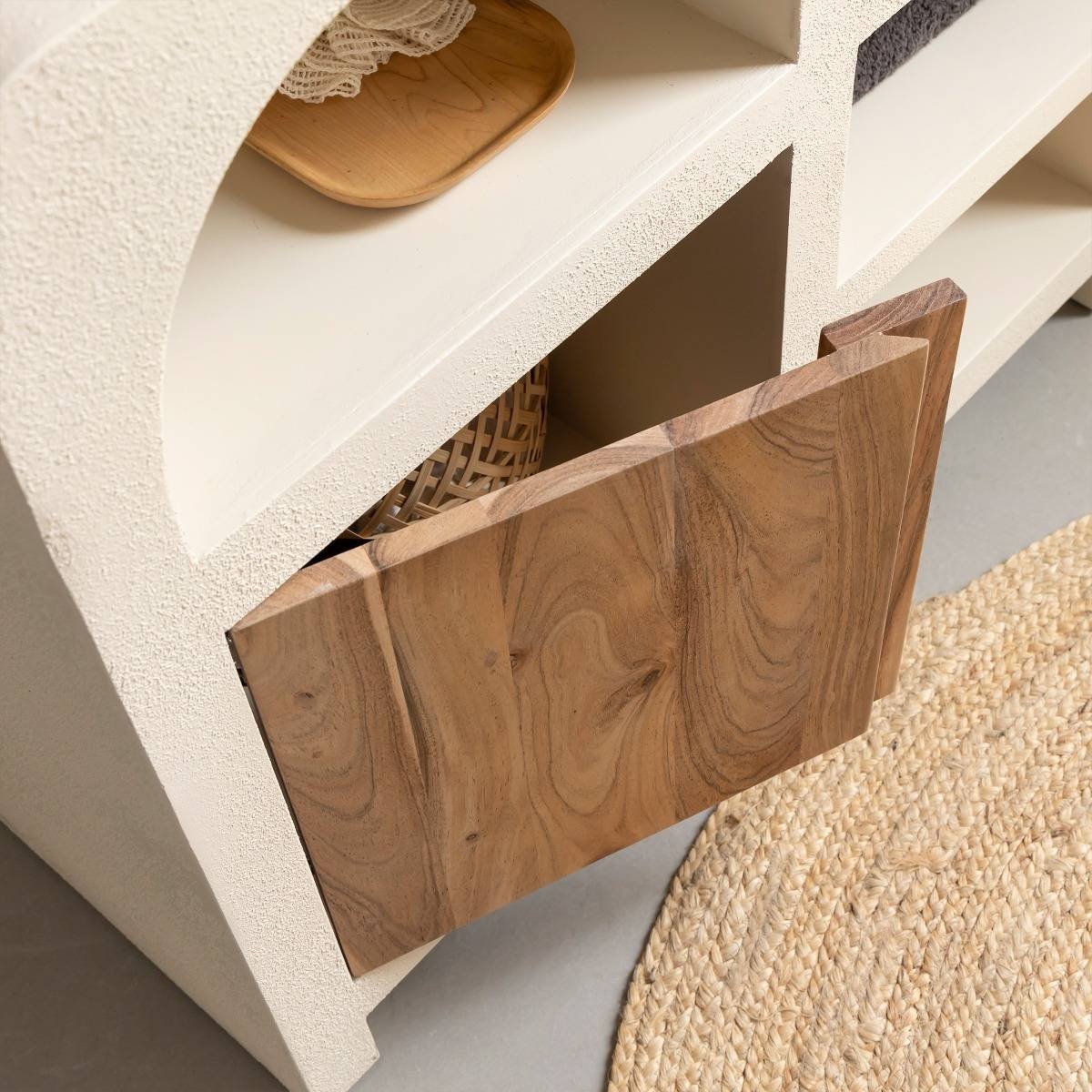 Fade Natural Solid Wood Vanity Cabinet - Image 3
