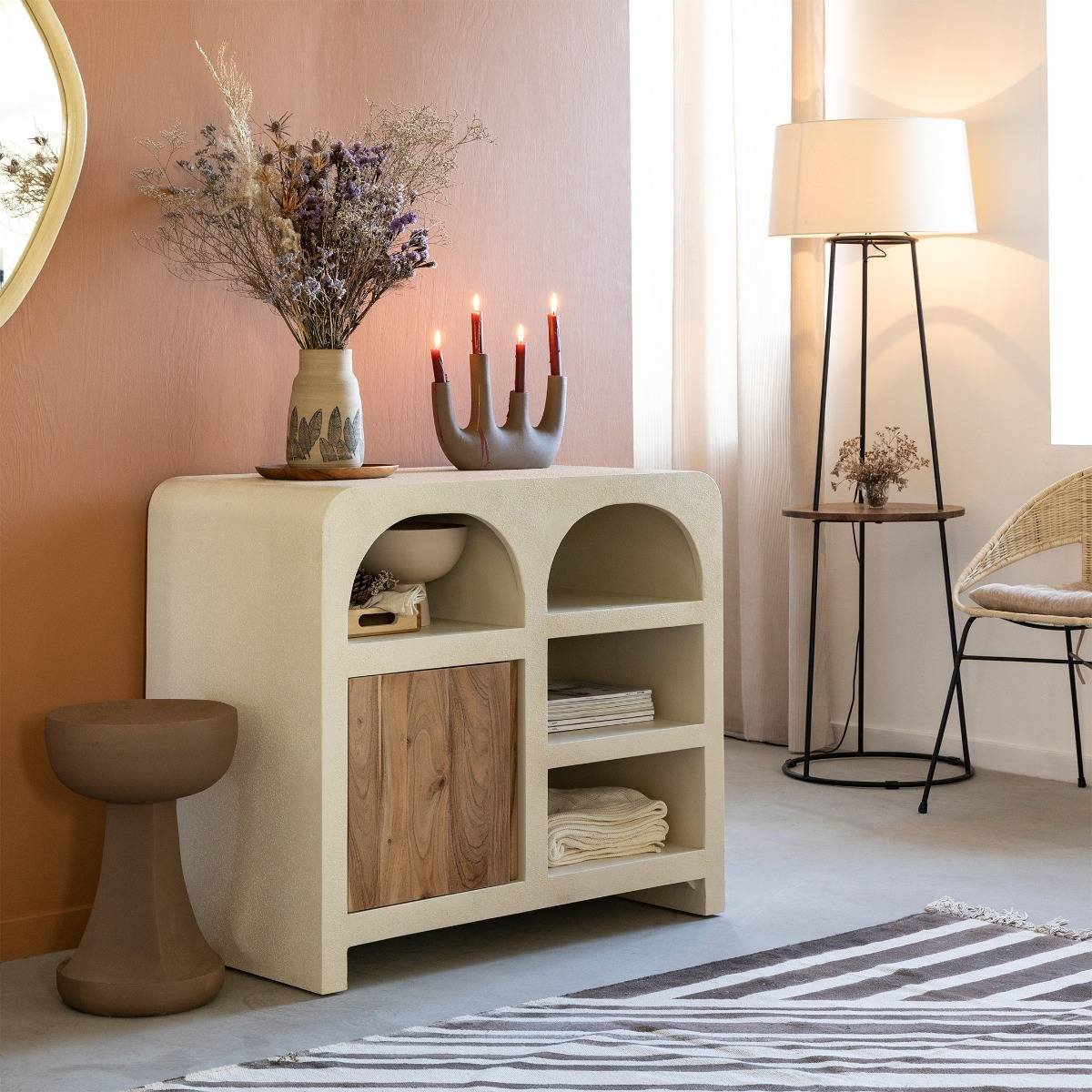Fade Natural Solid Wood Small Sideboard - Image 2