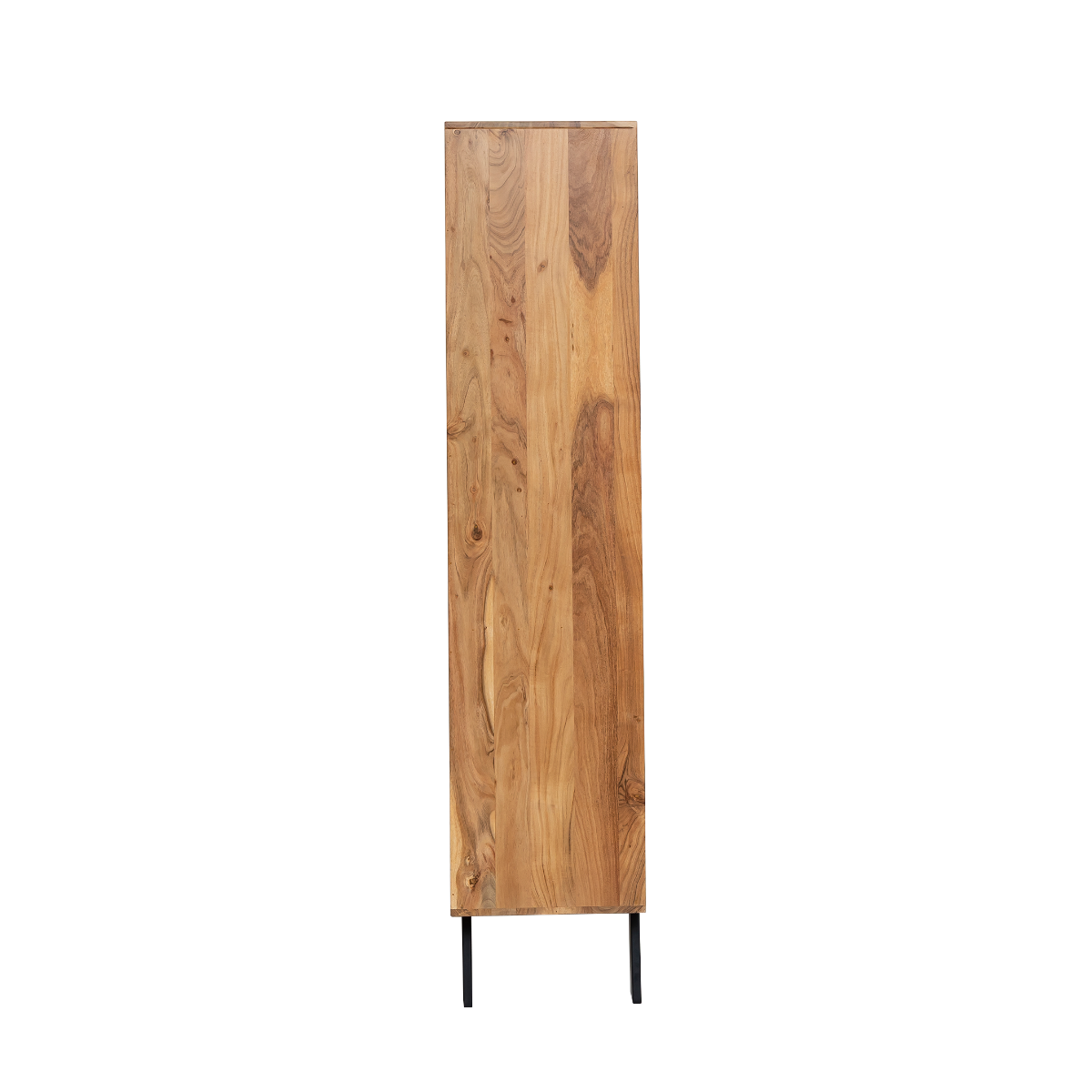 Albert Acacia Wood And Metal Display Cabinet - Image 9