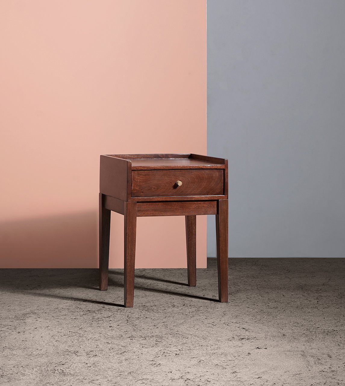 Adam Solid Wood Bedside Table - Image 2