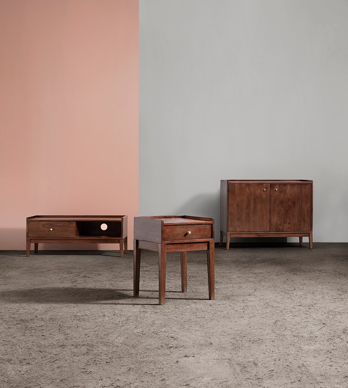 Adam Solid Wood Bedside Table - Image 3